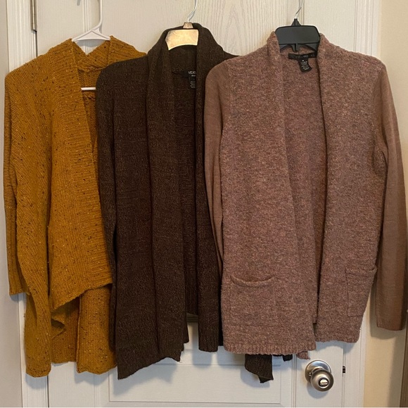 Verve Ami Sweaters - Size large open front cardigan bundle
